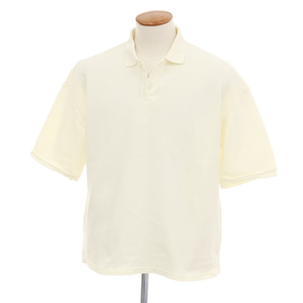 【中古】キャピタル KAPITAL ドライ鹿の子 コットン 半袖ポロシャツ クリーム【サイズ2】【 状態ランクB 】【 メンズ 】