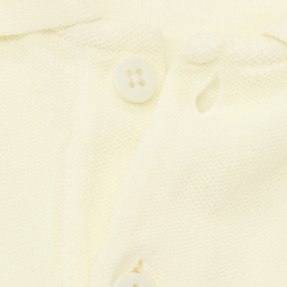 【中古】キャピタル KAPITAL ドライ鹿の子 コットン 半袖ポロシャツ クリーム【サイズ2】【 状態ランクB 】【 メンズ 】