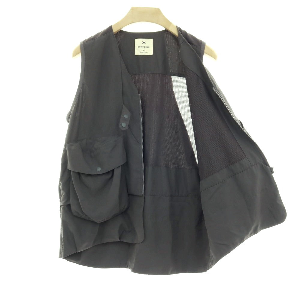 【中古】スノーピーク snowpeak ポリエステル インセクトシールド メッシュベスト グレー【サイズM】【 状態ランクB 】【 メンズ 】
