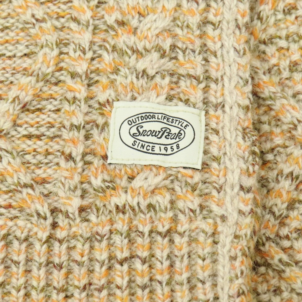 【中古】スノーピーク snowpeak ウール マフラー ベージュ【 状態ランクB 】【 ユニセックス 】