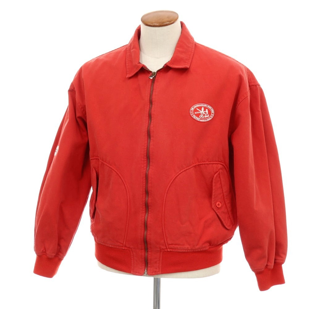 【中古】パパス PAPAS コットン ジップアップ スイングトップ レッド【サイズM】【 状態ランクC 】【 メンズ 】