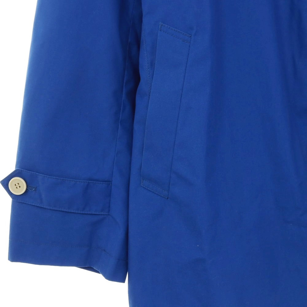 【中古】テイジンメンズショップ TEIJIN MENS SHOP ポリエステルコットン ステンカラーコート ブルー【サイズLL】【 状態ランクC 】【 メンズ 】