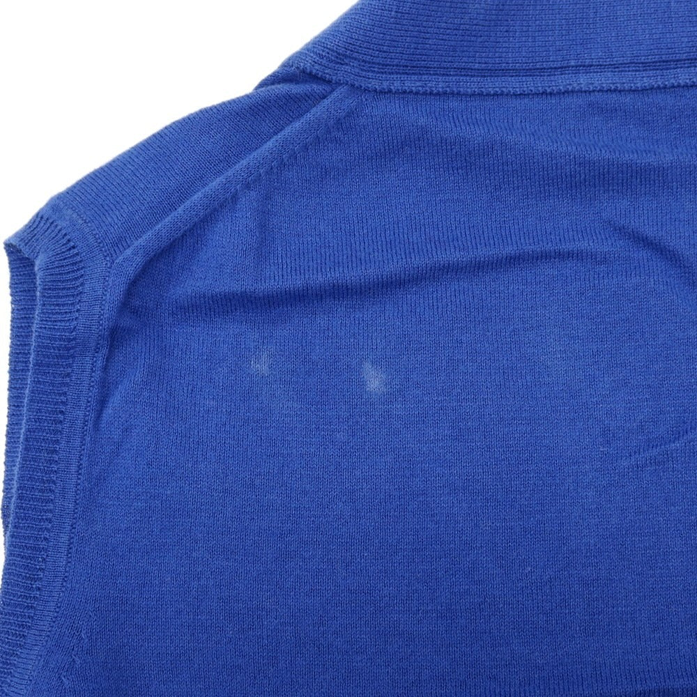 【中古】ビームスハート BEAMS HEART ハイゲージ コットンシルク ニットベスト ブルー【サイズXL】【 状態ランクB 】【 メンズ 】