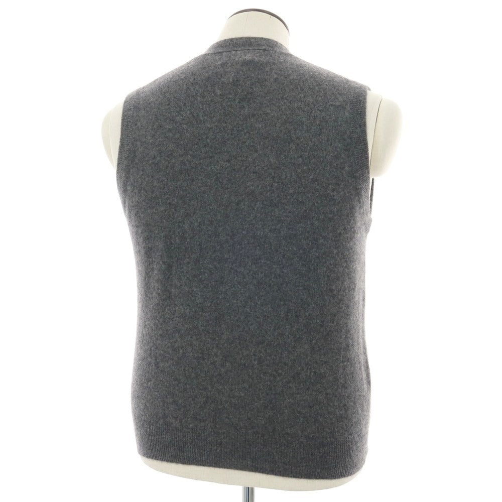 【中古】コルシーニ corsini ハイゲージカシミヤ ニットベスト カーディガン グレー【 L 】【 状態ランクC 】【 メンズ 】