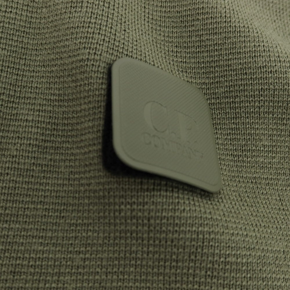 【中古】シーピーカンパニー C.P.Company ウールアクリル ジップアップ カーディガン オリーブ【 50 】【 状態ランクC 】【 メンズ 】