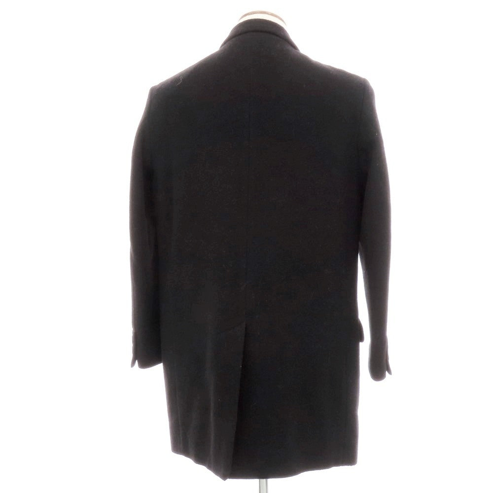 【中古】インターナショナルギャラリービームス International Gallery BEAMS × PER BACCO ウールナイロン チェスターフィールドコート ブラック【 46 】【 状態ランクC 】【 メンズ 】
