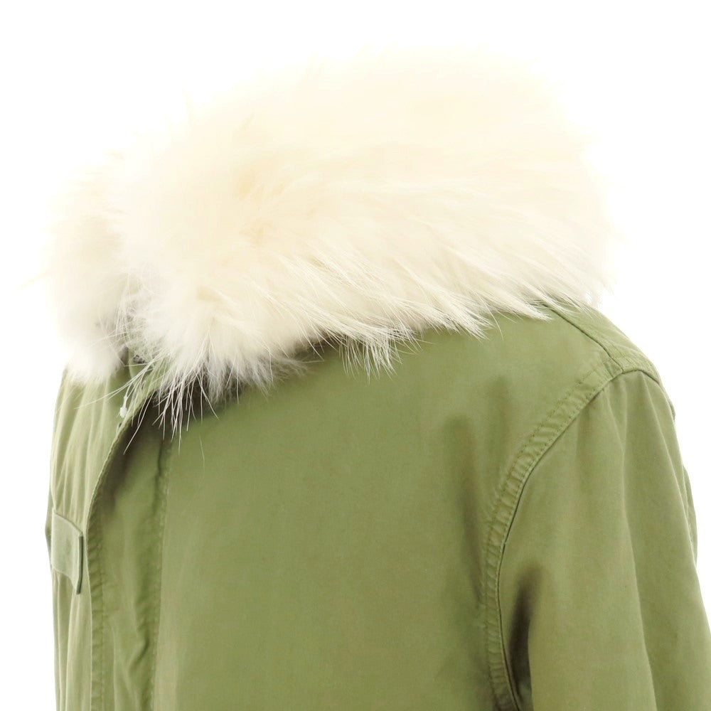 【中古】ミスターアンドミセスイタリー MR&MRS ITALY コットン ファーライナー モッズコート オリーブ【 M 】【 状態ランクB 】【 メンズ 】