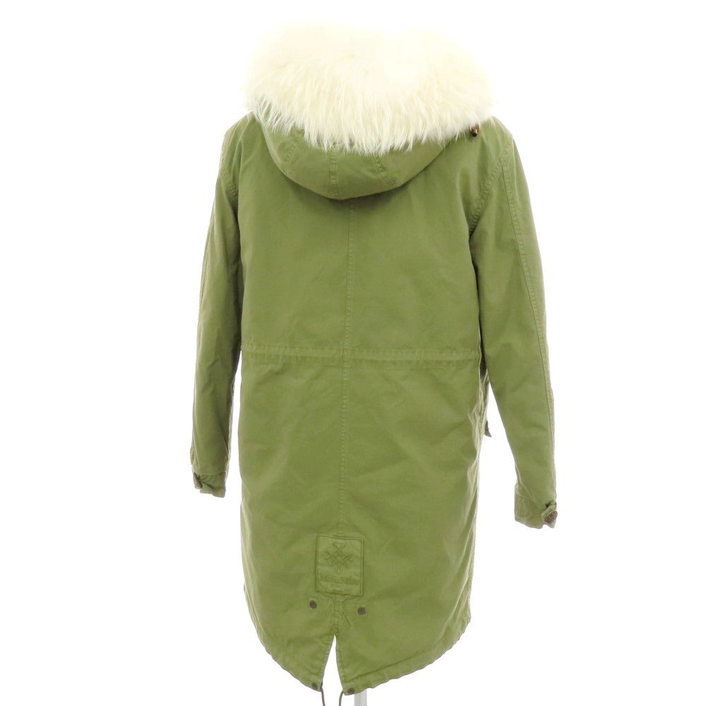 【中古】ミスターアンドミセスイタリー MR&MRS ITALY コットン ファーライナー モッズコート オリーブ【 M 】【 状態ランクB 】【 メンズ 】