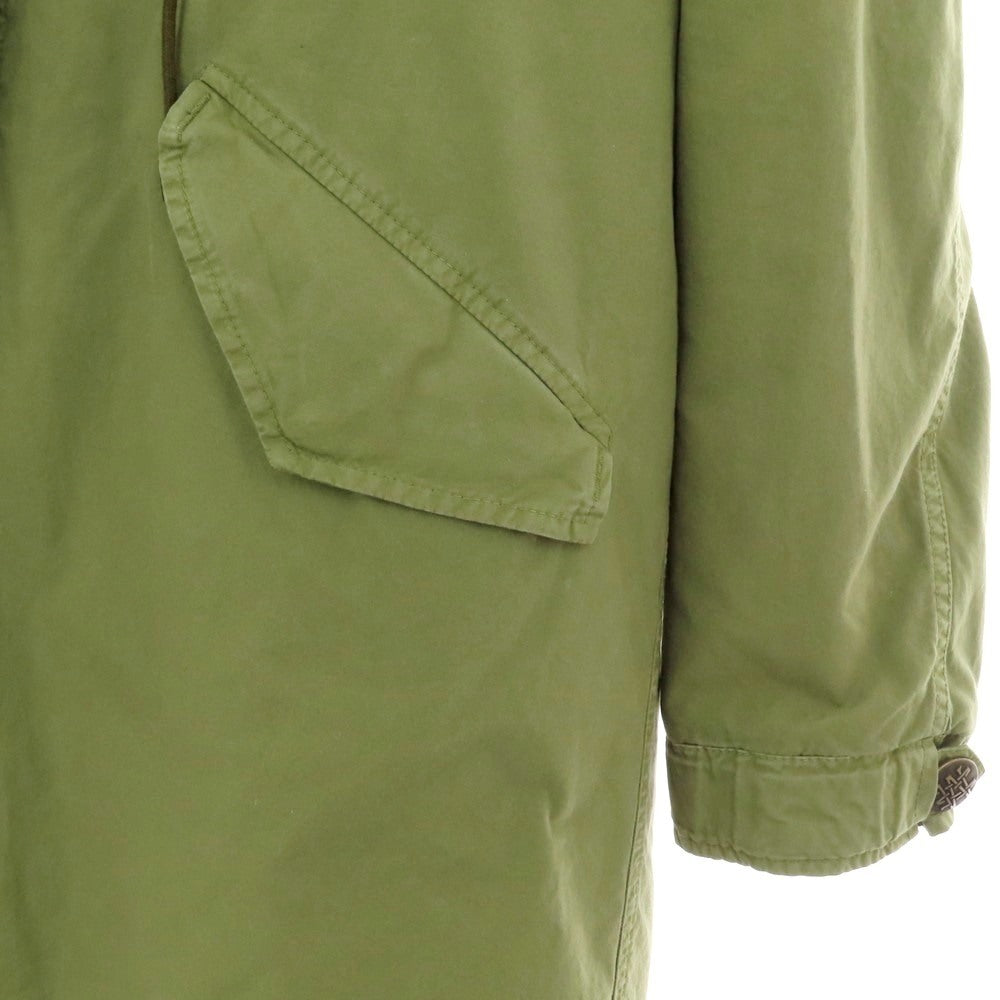 【中古】ミスターアンドミセスイタリー MR&MRS ITALY コットン ファーライナー モッズコート オリーブ【 M 】【 状態ランクB 】【 メンズ 】