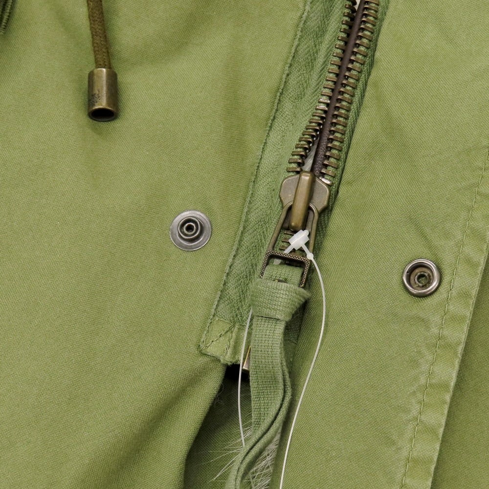 【中古】ミスターアンドミセスイタリー MR&MRS ITALY コットン ファーライナー モッズコート オリーブ【 M 】【 状態ランクB 】【 メンズ 】