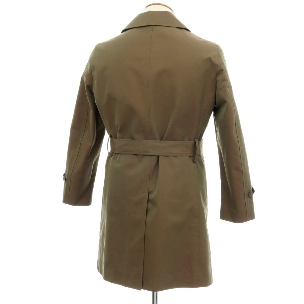 【中古】グローバルスタイル GLOBAL STYLE コットン 玉虫 ステンカラーコート オリーブ系【サイズ表記なし(M位)】【 状態ランクB 】【 メンズ 】