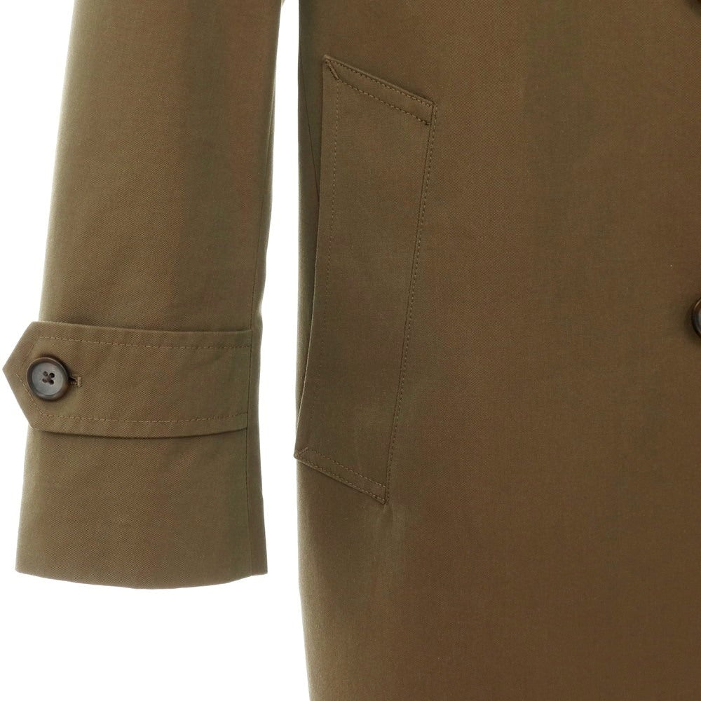 【中古】グローバルスタイル GLOBAL STYLE コットン 玉虫 ステンカラーコート オリーブ系【サイズ表記なし(M位)】【 状態ランクB 】【 メンズ 】