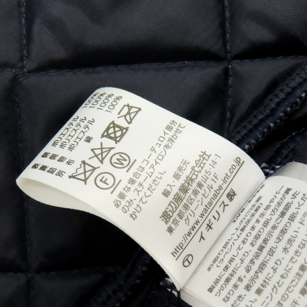 【中古】ラベンハム LAVENHAM ポリエステル 中綿入り キルティングコート ネイビー【 36 】【 状態ランクB 】【 メンズ 】