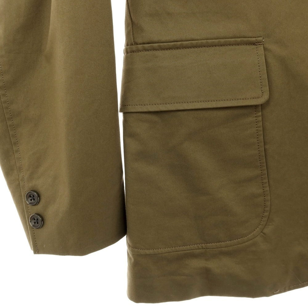 【中古】ビームスプラス BEAMS PLUS コットン 3B カジュアルジャケット オリーブグリーン【サイズS】【 状態ランクC 】【 メンズ 】