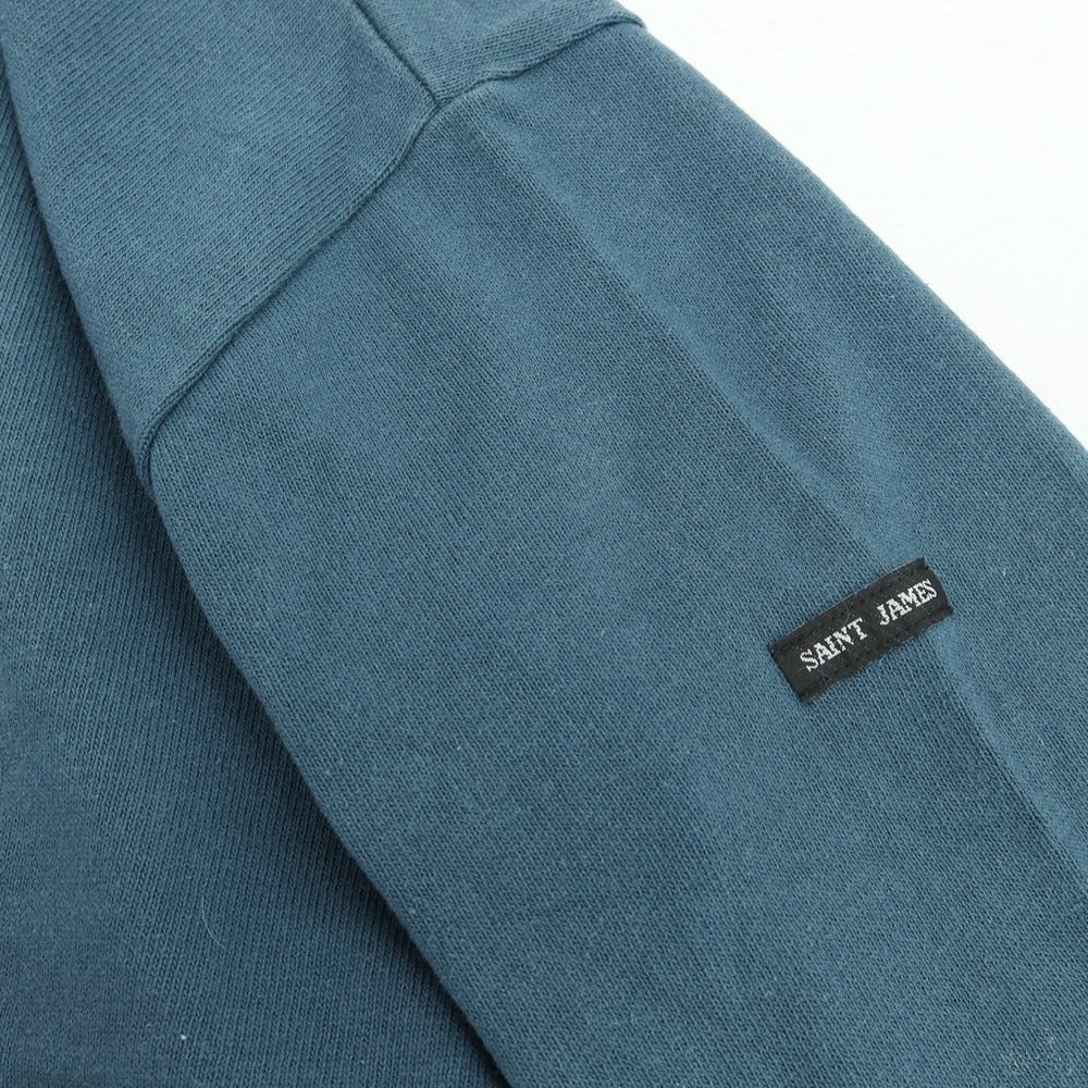 【中古】セントジェームス SAINT JAMES コットン バスクシャツ ブルーグリーン系【 3 】【 状態ランクC 】【 メンズ 】