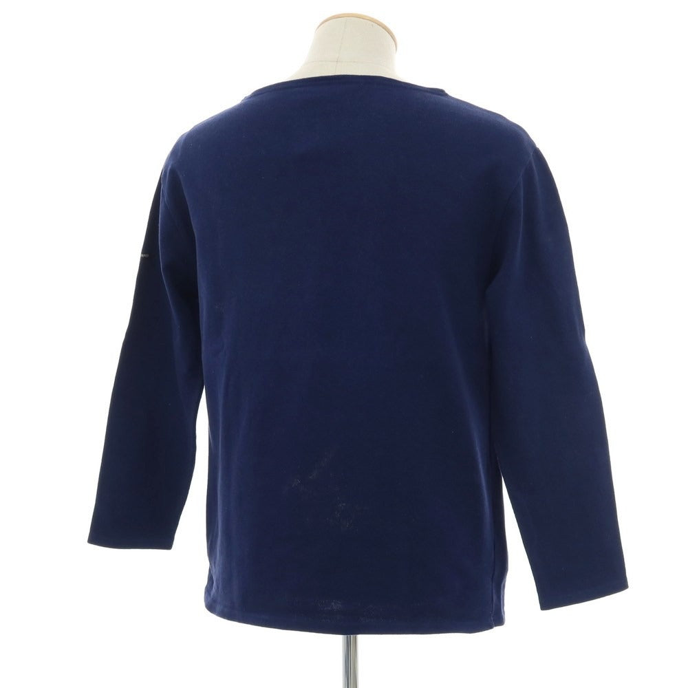 【中古】セントジェームス SAINT JAMES コットン バスクシャツ ネイビー【 4 】【 状態ランクC 】【 メンズ 】