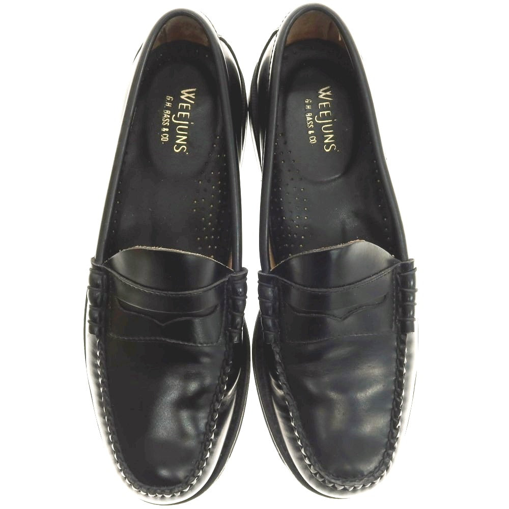 【中古】ジーエイチバス G.H.BASS&CO. WEEJUNS ペニーローファー ブラック【 UK6 1/2 】【 状態ランクC 】【 メンズ 】