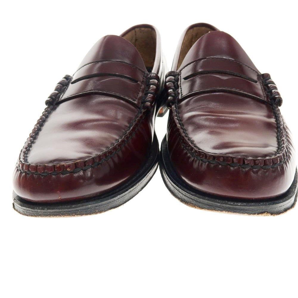 【中古】ジーエイチバス G.H.BASS&CO. WEEJUNS コインローファー バーガンディ【 UK6.5 】【 状態ランクC 】【 メンズ 】