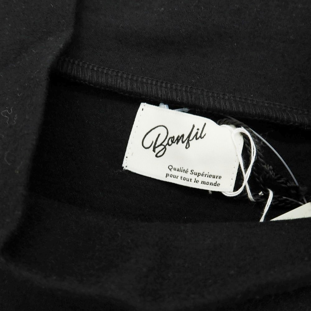 【中古】ボンフィル Bonfil ウール ハイネック 長袖Tシャツ ブラック【 M 】【 状態ランクA 】【 メンズ 】