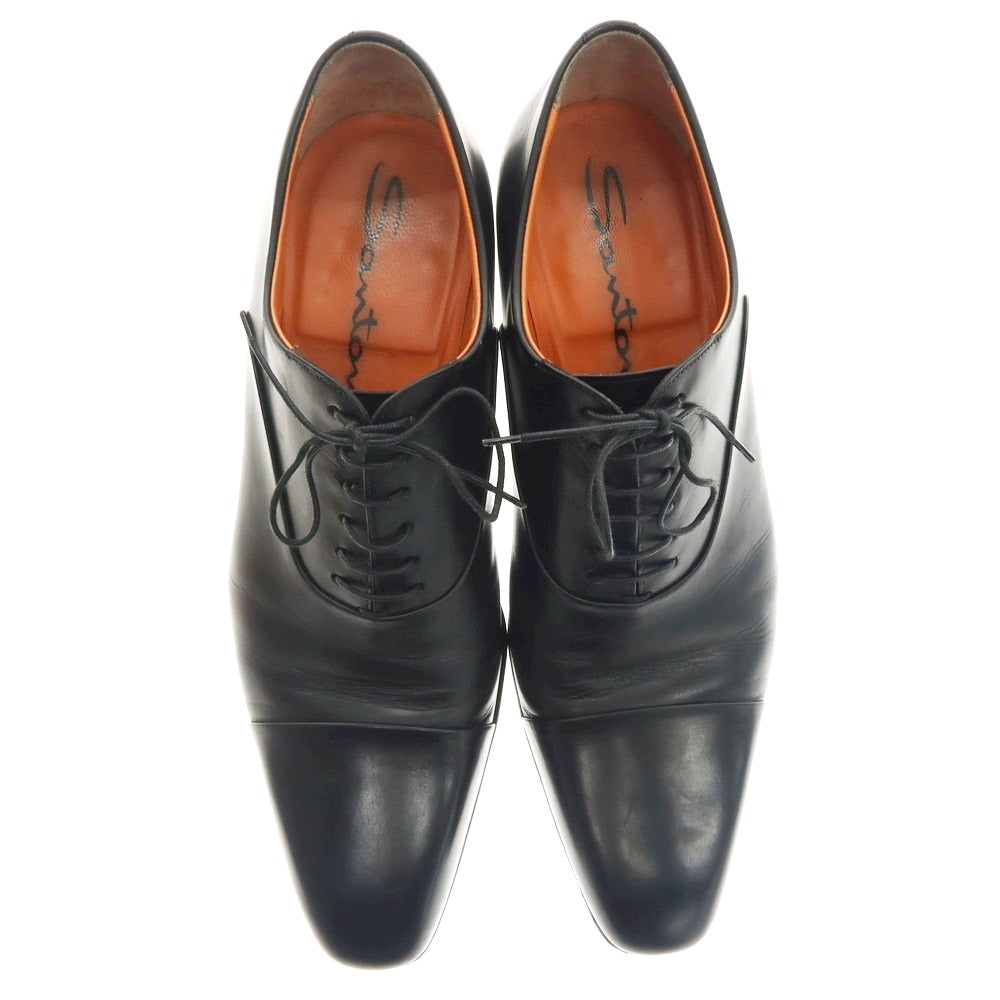 【中古】サントーニ Santoni ストレートチップ ドレスシューズ ブラック【 8 】【 状態ランクB 】【 メンズ 】