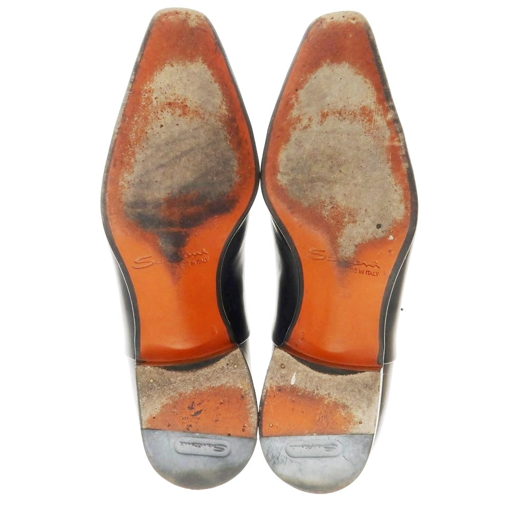 【中古】サントーニ Santoni ストレートチップ ドレスシューズ ブラック【 8 】【 状態ランクB 】【 メンズ 】