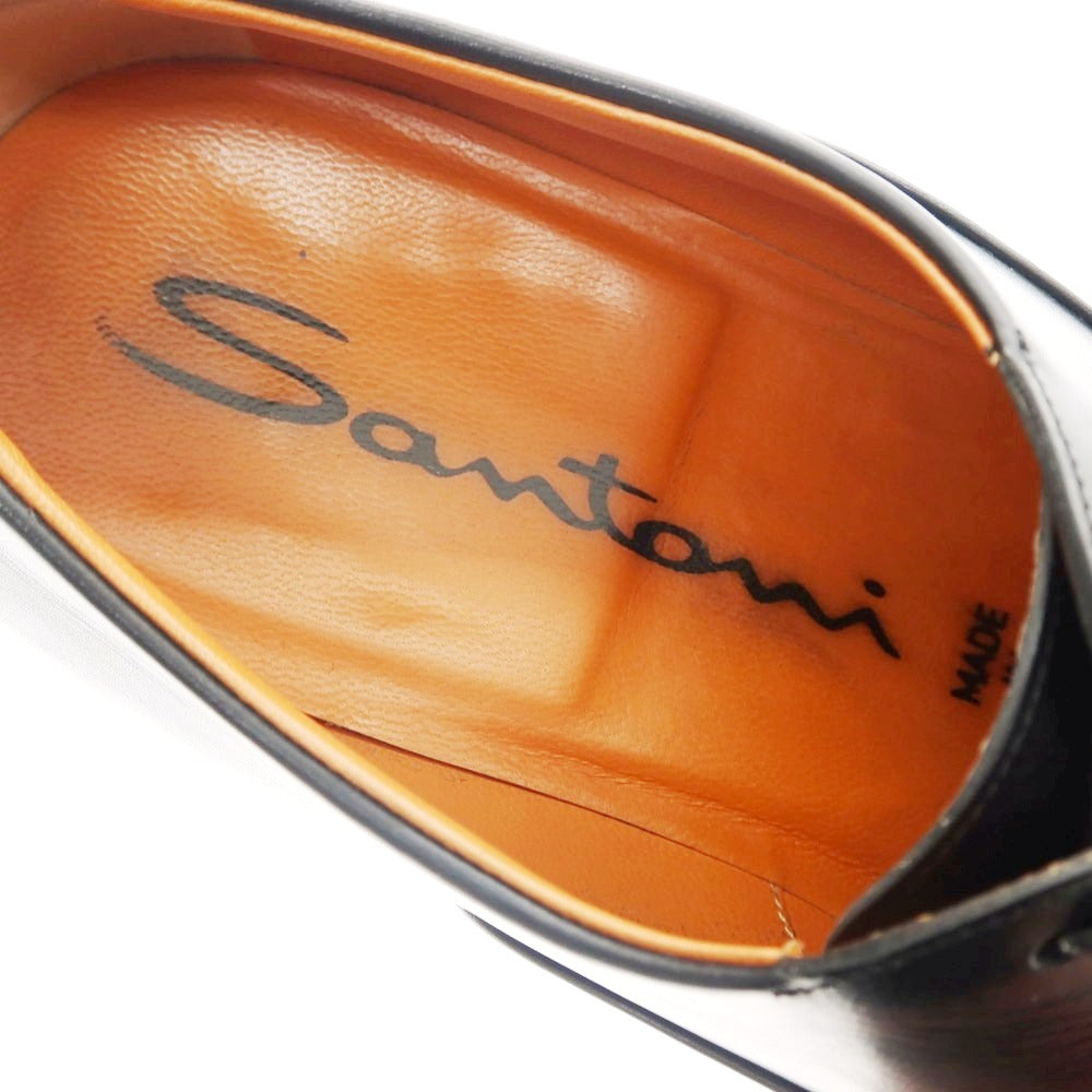 【中古】サントーニ Santoni ストレートチップ ドレスシューズ ブラック【 8 】【 状態ランクB 】【 メンズ 】