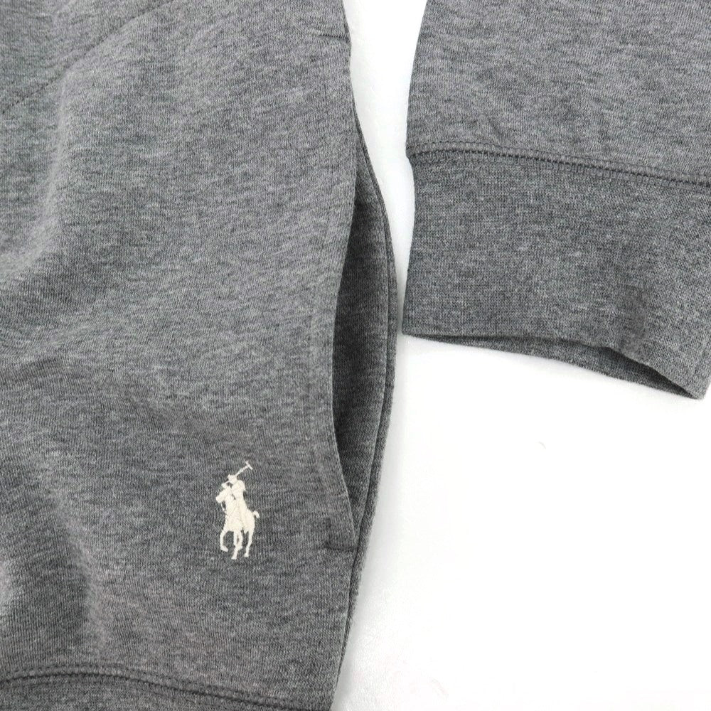 【中古】【未使用】ポロ ラルフローレン Polo Ralph Lauren コットンポリエステル ジップアップ スウェットブルゾン グレー【 L 】【 状態ランクS 】【 メンズ 】