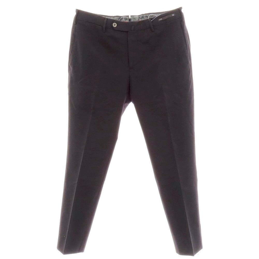 【中古】ピーティーゼロウーノ PT01 コットンナイロン カジュアルスラックスパンツ ブラック【 50 】【 状態ランクB 】【 メンズ 】