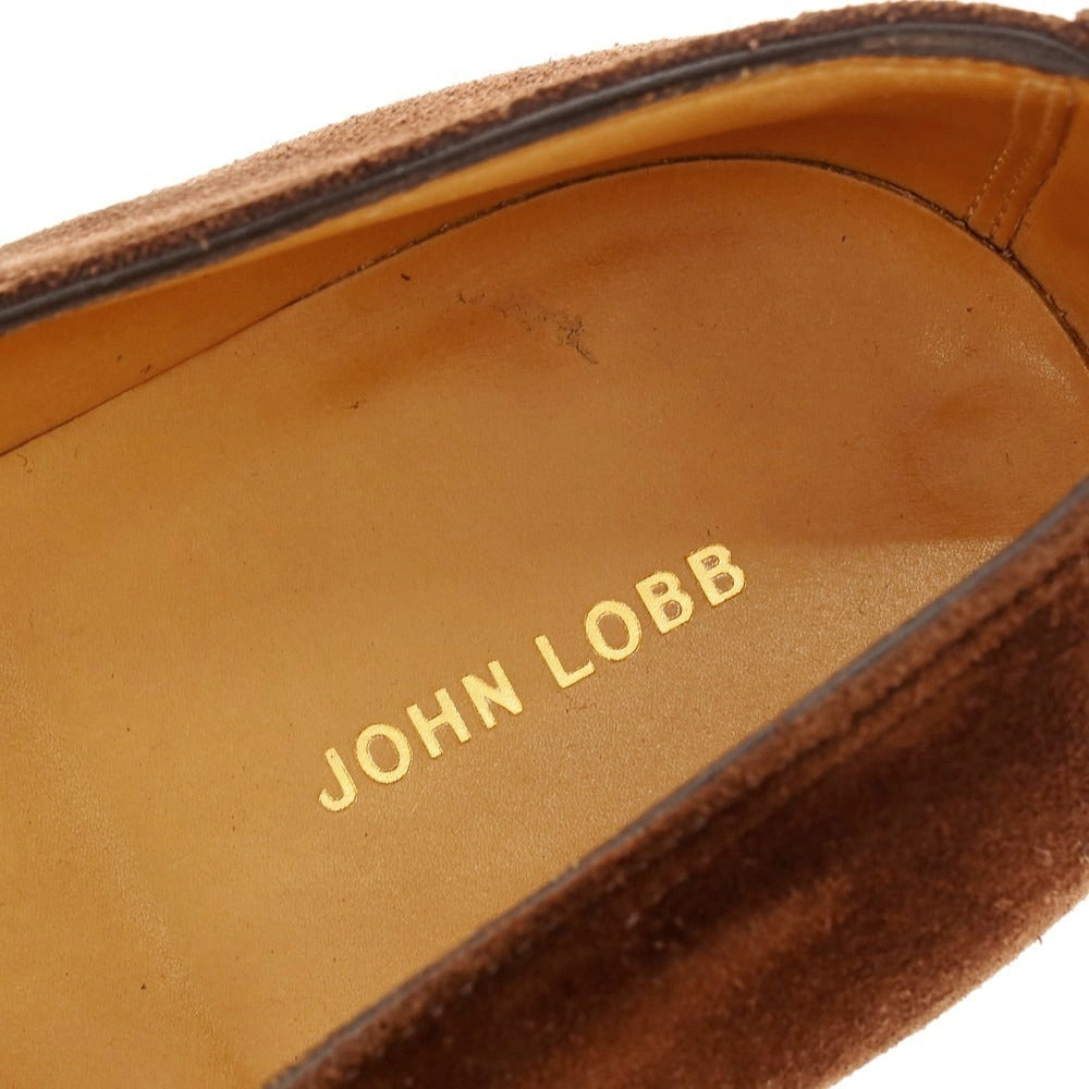 【中古】ジョンロブ John Lobb LOPEZ ロペス スエード コインローファー ブラウン【 6 1/2 E 】【 状態ランクB 】【 メンズ 】