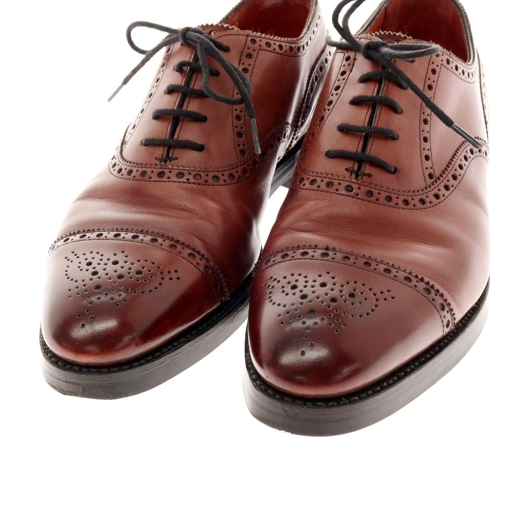 【中古】エドワードグリーン EDWARD GREEN CADOGAN カドガン セミブローグ ドレスシューズ ブラウン系【 7 E 】【 状態ランクB 】【 メンズ 】