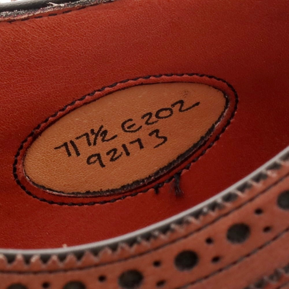 【中古】エドワードグリーン EDWARD GREEN CADOGAN カドガン セミブローグ ドレスシューズ ブラウン系【 7 E 】【 状態ランクB 】【 メンズ 】