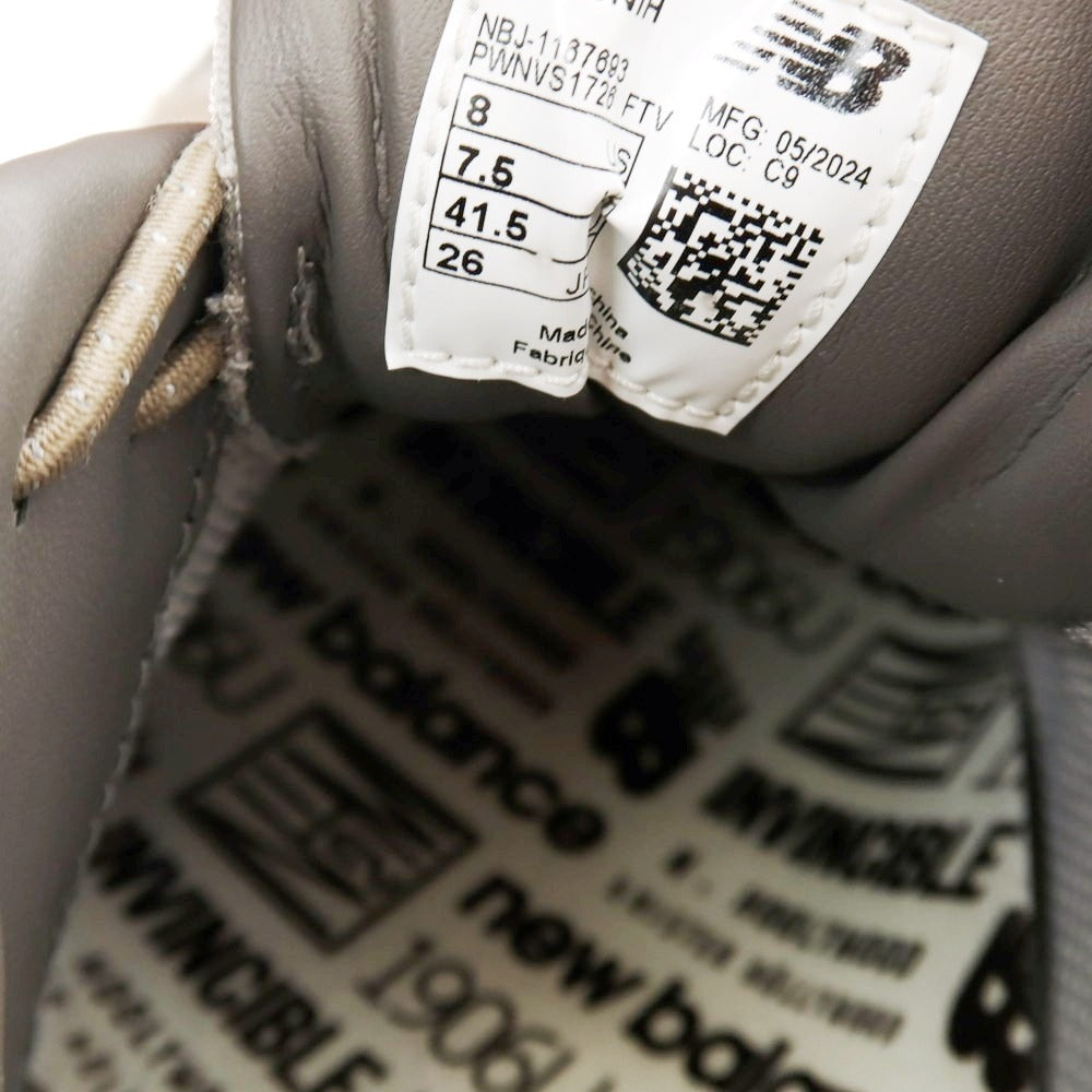 【中古】エヌハリウッド N.HOOLYWOOD ×NEW BALANCE 1906U スニーカー グレー【 26 】【 状態ランクB 】【 メンズ 】