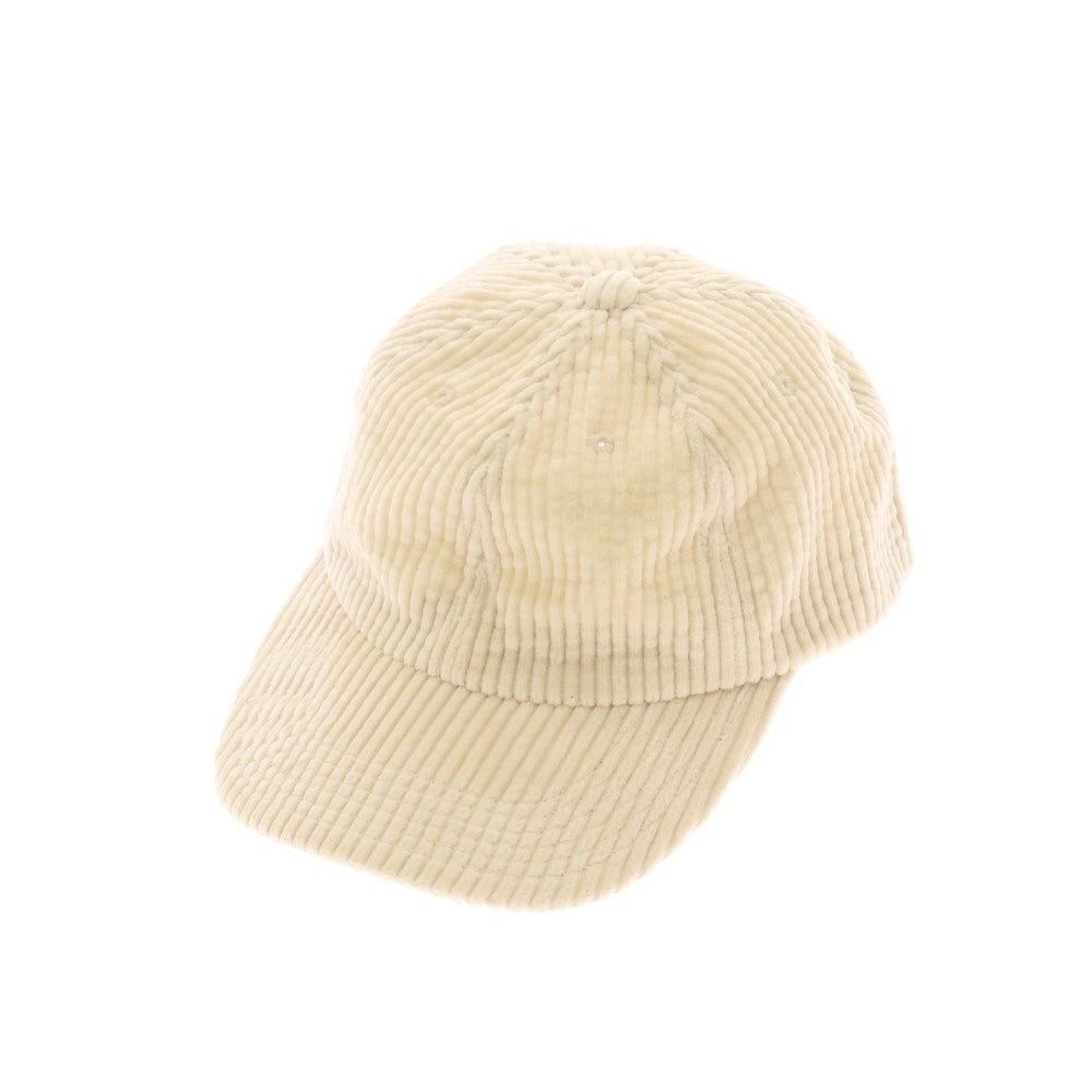 【中古】キジマタカユキ KIJIMA TAKAYUKI コットン 太畝コーデュロイ キャップ ライトベージュ【 Free 】【 状態ランクB 】【 メンズ 】