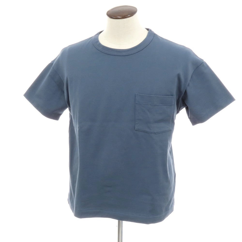 【中古】アボンタージ A VONTADE BEAMS F別注 コットン クルーネック ポケット 半袖Tシャツ ダークブルー系【 L 】【 状態ランクB 】【 メンズ 】