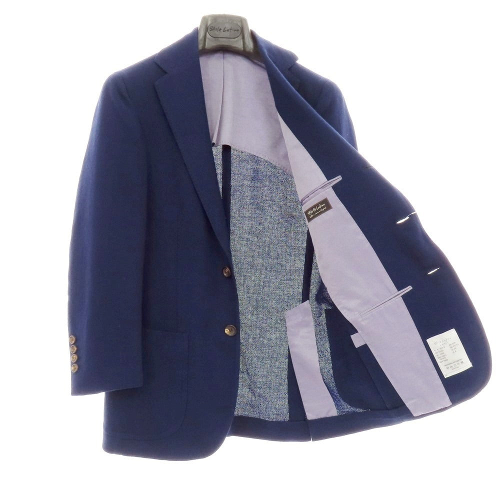 【中古】スティレ ラティーノ STILE LATINO ウール 3B テーラードジャケット ネイビー【 42 】【 状態ランクA 】【 メンズ 】