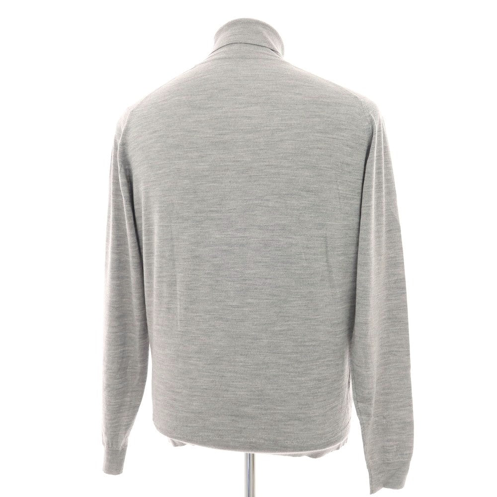 【中古】ジョンスメドレー JOHN SMEDLEY ハイゲージ ウール タートルネック プルオーバーニット グレー【 L 】【 状態ランクC 】【 メンズ 】