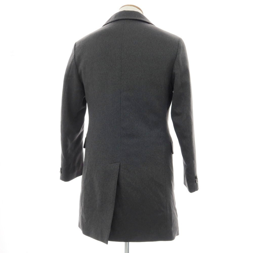 【中古】【未使用】エアディム EADEM ポリエステル 中綿 チェスターフィールドコート チャコールグレー【 46 】【 状態ランクS 】【 メンズ 】