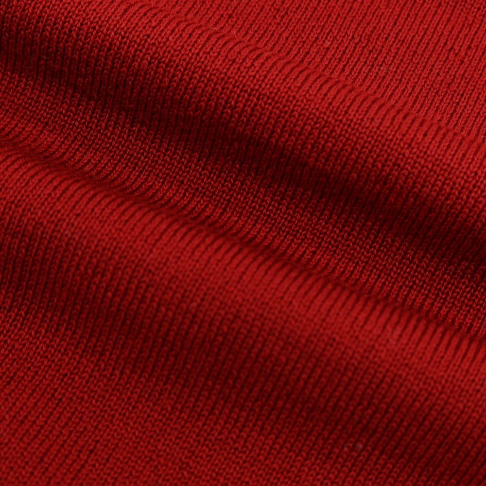 【中古】アレッサンドロルッピ Alessandro Luppi ハイゲージ ウール クルーネック プルオーバーニット レッド【 46 】【 状態ランクA 】【 メンズ 】