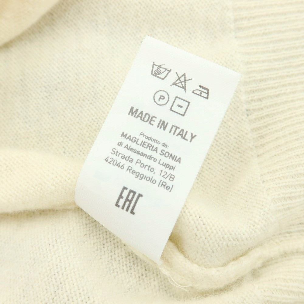 【中古】アレッサンドロルッピ Alessandro Luppi ウールカシミヤ モックネック プルオーバーニット アイボリー【 44 】【 状態ランクB 】【 メンズ 】