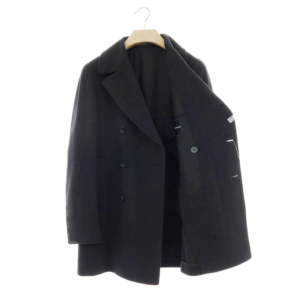 【中古】【未使用】タリアトーレ TAGLIATORE カシミヤ ピーコート ダークグレー【 44 】【 状態ランクS 】【 メンズ 】