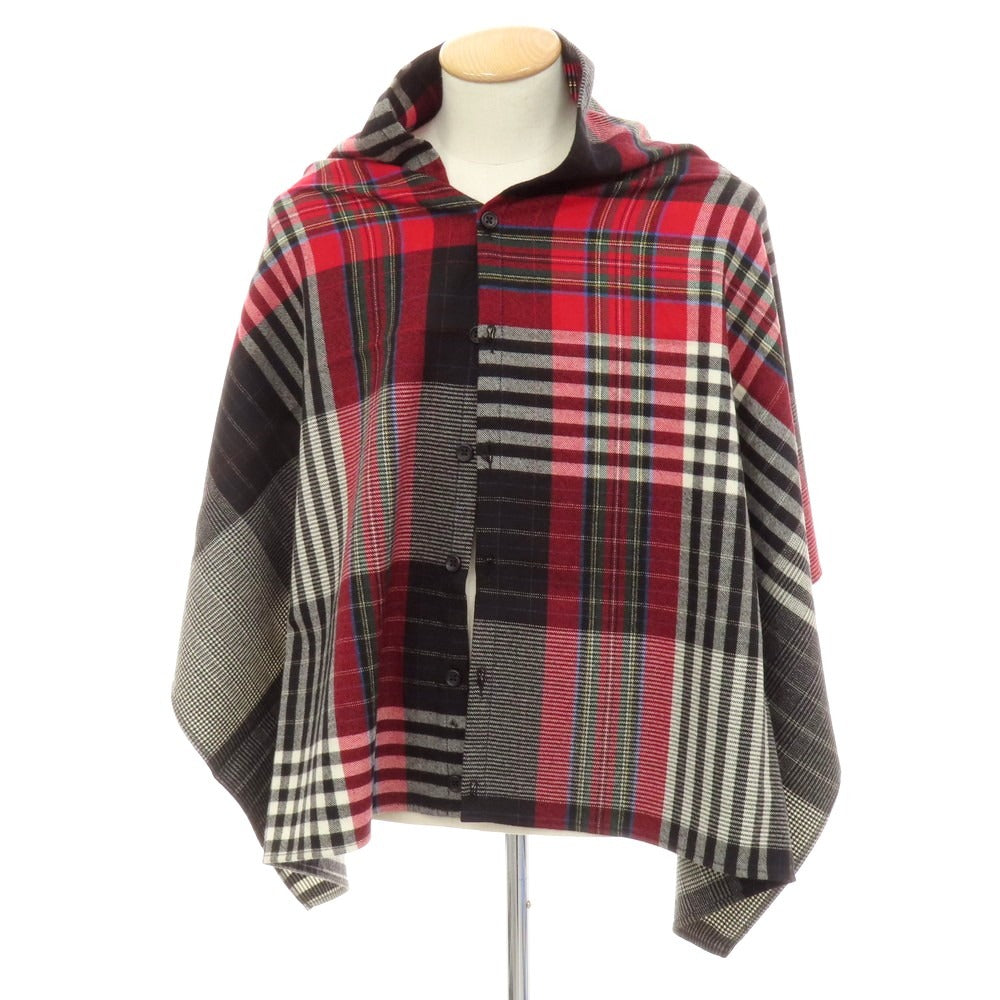 【中古】エンジニアードガーメンツ Engineered Garments チェック ウール ショール グレーxブラック【 状態ランクB 】【 メンズ 】