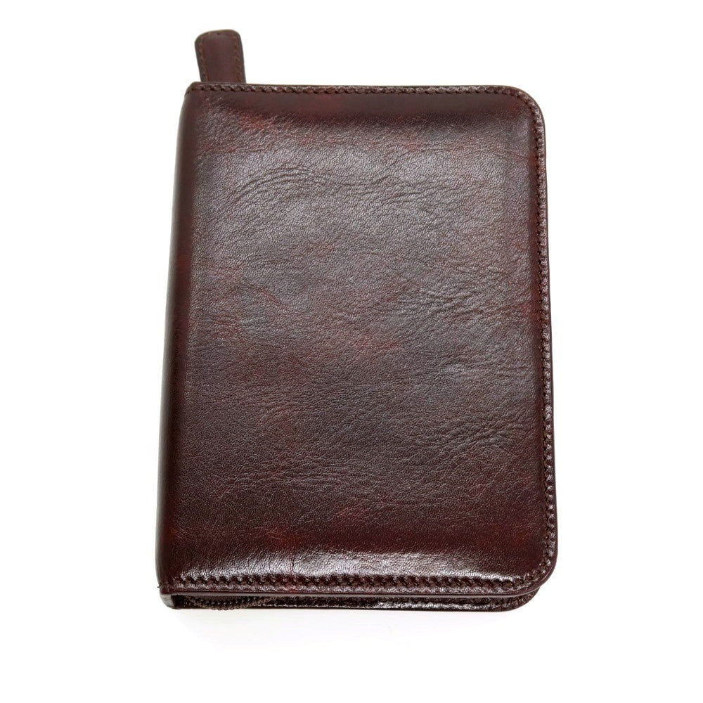【中古】トリムトウキョウ trim tokyo レザー 手帳カバー・ペンケース ダークブラウン【 状態ランクB 】【 メンズ 】