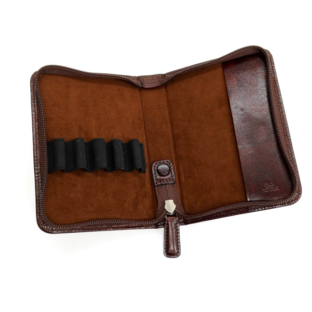 【中古】トリムトウキョウ trim tokyo レザー 手帳カバー・ペンケース ダークブラウン【 状態ランクB 】【 メンズ 】