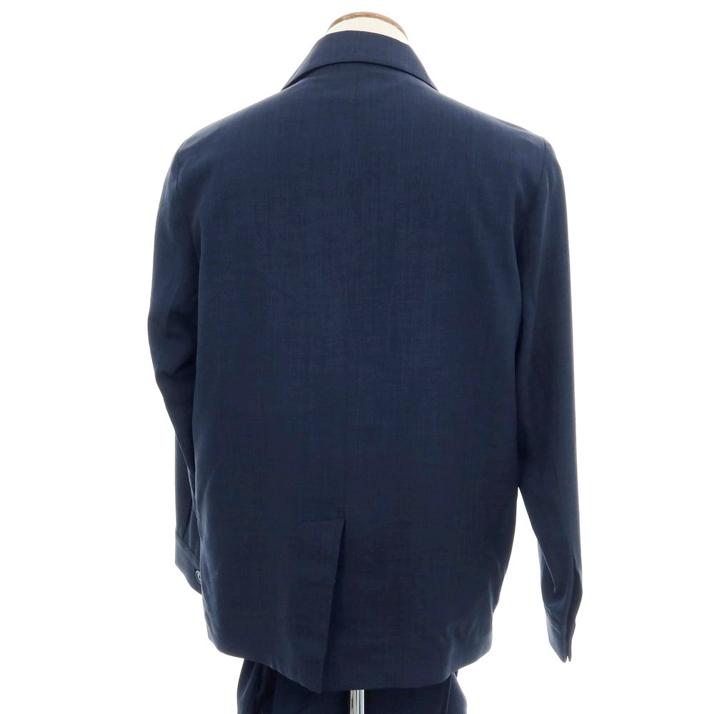 【新品】ガウディ GAUDI 26SS ポリエステル セットアップ スーツ ネイビー【 48 】【 状態ランクN 】【 メンズ 】