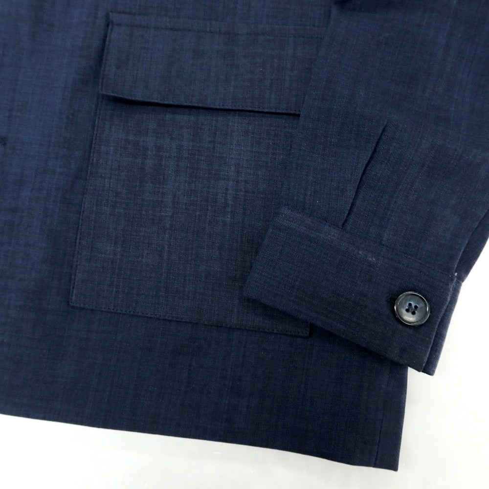 【新品】ガウディ GAUDI 26SS ポリエステル セットアップ スーツ ネイビー【 48 】【 状態ランクN 】【 メンズ 】