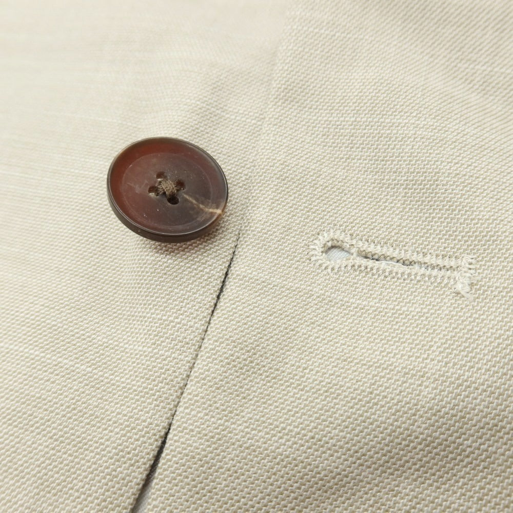 【新品アウトレット】ガウディ GAUDI 26SS ストレッチポリエステル 2つボタンスーツ サンドベージュ【 50(紙タグ表記) 】【 状態ランクN- 】【 メンズ 】