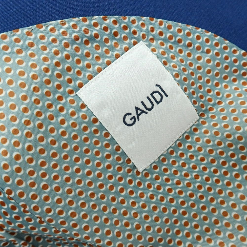 【新品】ガウディ GAUDI 26SS ストレッチポリエステル 2つボタンスーツ ダークブルー【 50 】【 状態ランクN 】【 メンズ 】