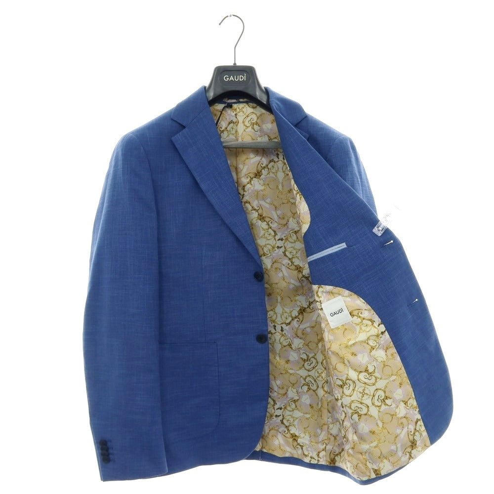 【新品】ガウディ GAUDI 26SS ストレッチポリエステル 2つボタンスーツ ダークブルー【 50 】【 状態ランクN 】【 メンズ 】