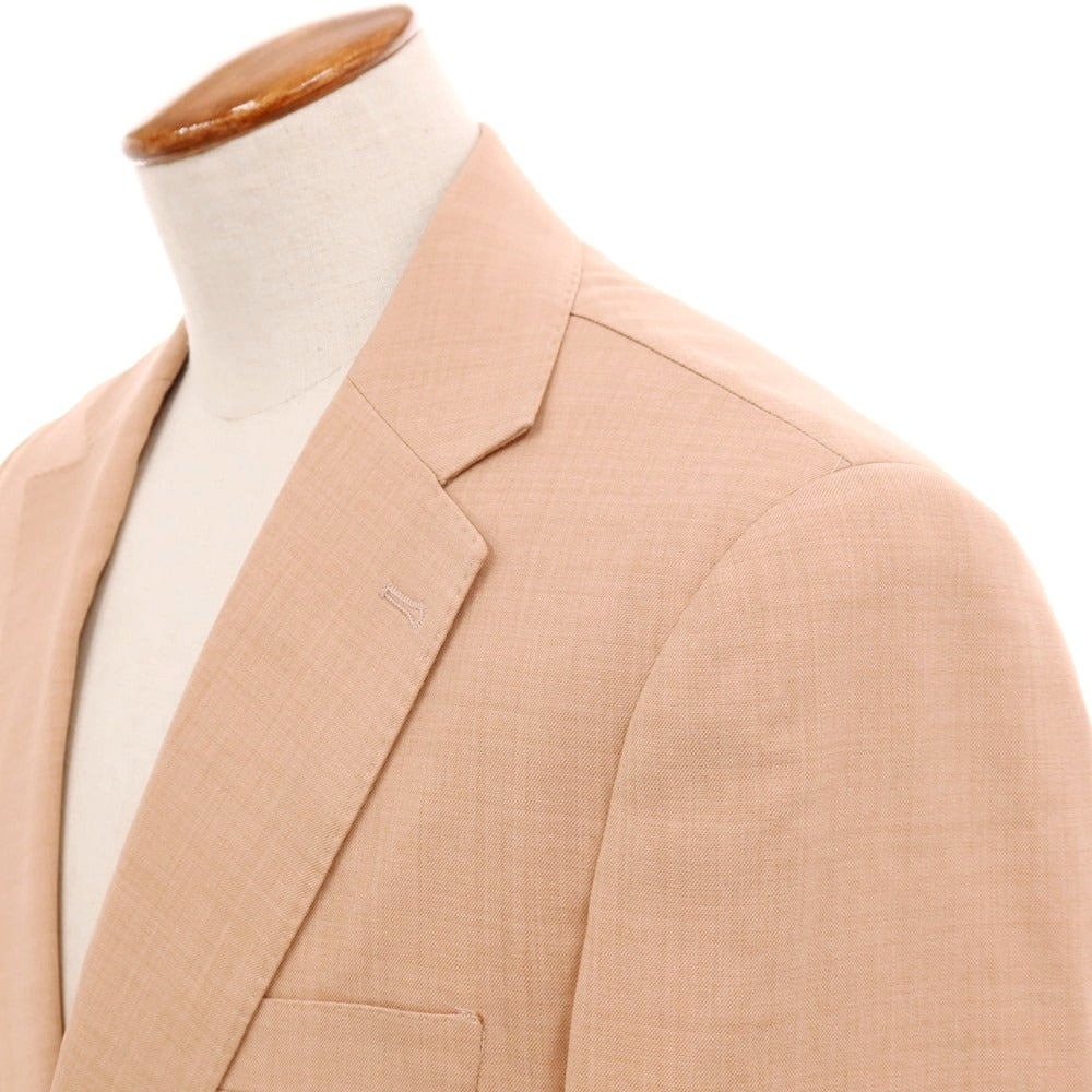 【新品】ガウディ GAUDI 26SS ポリエステルヴィスコース テーラードジャケット サーモン【 48 】【 状態ランクN 】【 メンズ 】