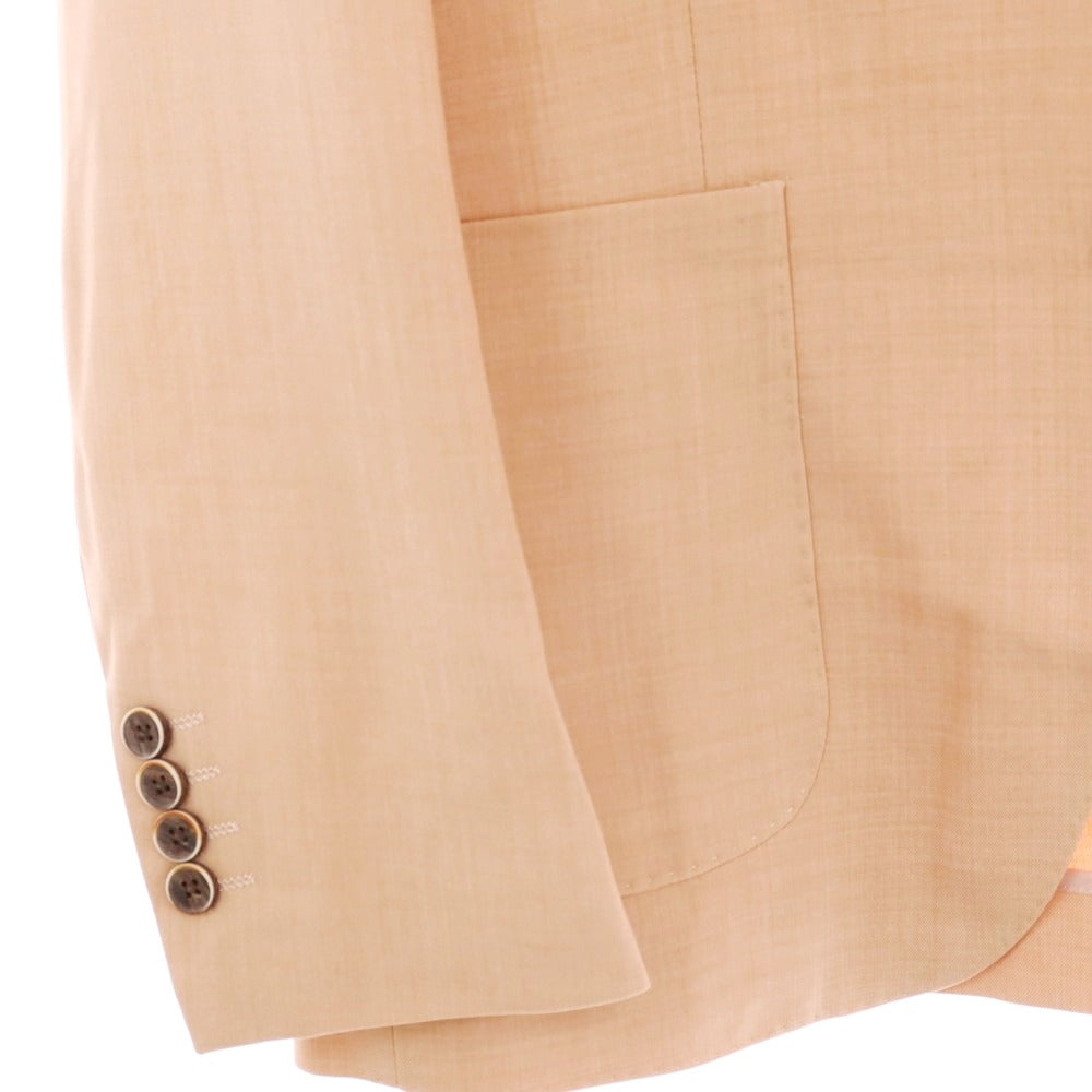 【新品】ガウディ GAUDI 26SS ポリエステルヴィスコース テーラードジャケット サーモン【 48 】【 状態ランクN 】【 メンズ 】